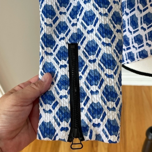 Peter Pilotto mixed print zippered and belted jacket in a size small petite - Picture 8 of 12